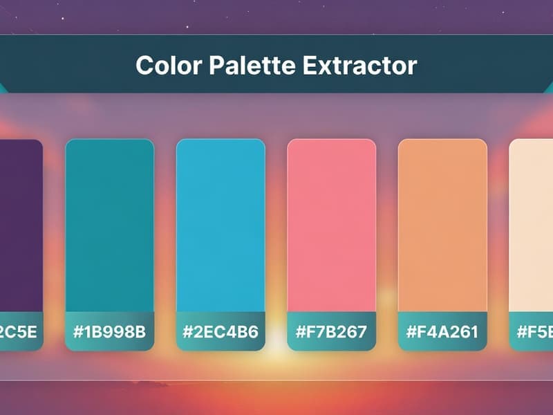 Free color palette generator - extract colors from images, get hex RGB HSL values
