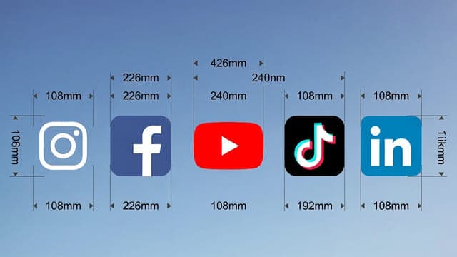 Social media image sizes cheat sheet - Instagram Facebook YouTube TikTok LinkedIn dimensions