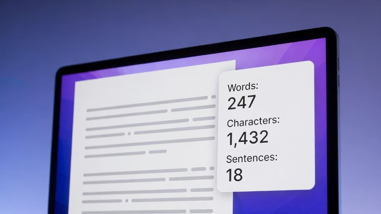 Free word counter - count words characters sentences for Twitter LinkedIn