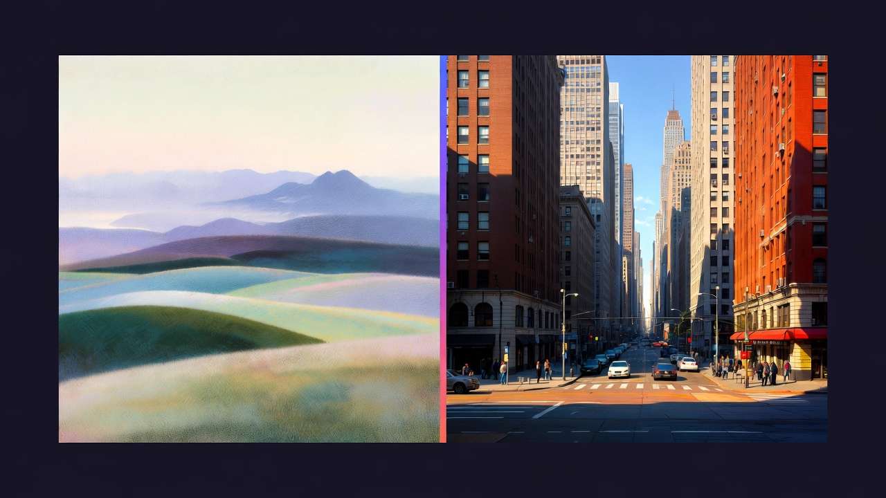 Art landscape creative