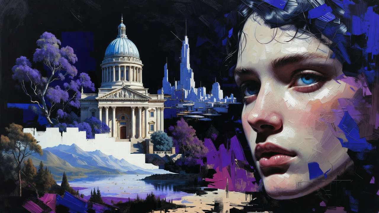 AI creative art output