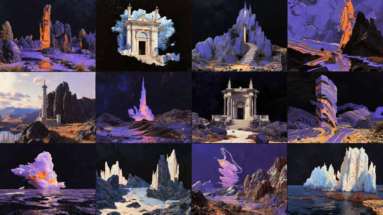 Fantasy terrain, dreamlike