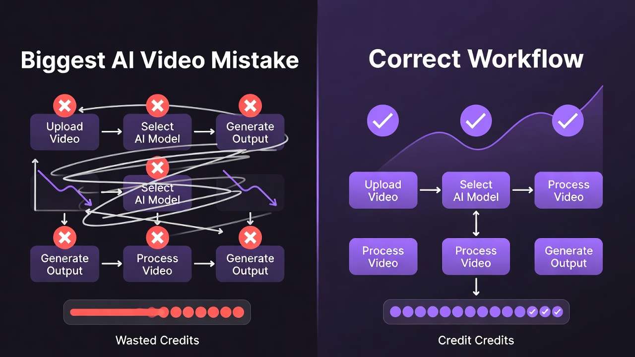 Biggest AI Video Mistake vs Correct Workflow
