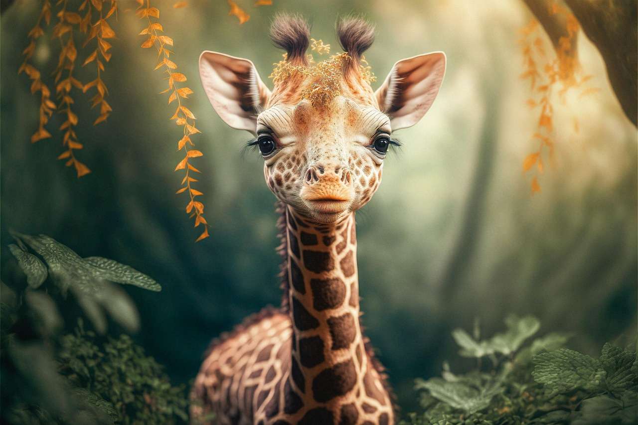 AI generated artwork. Bright composition