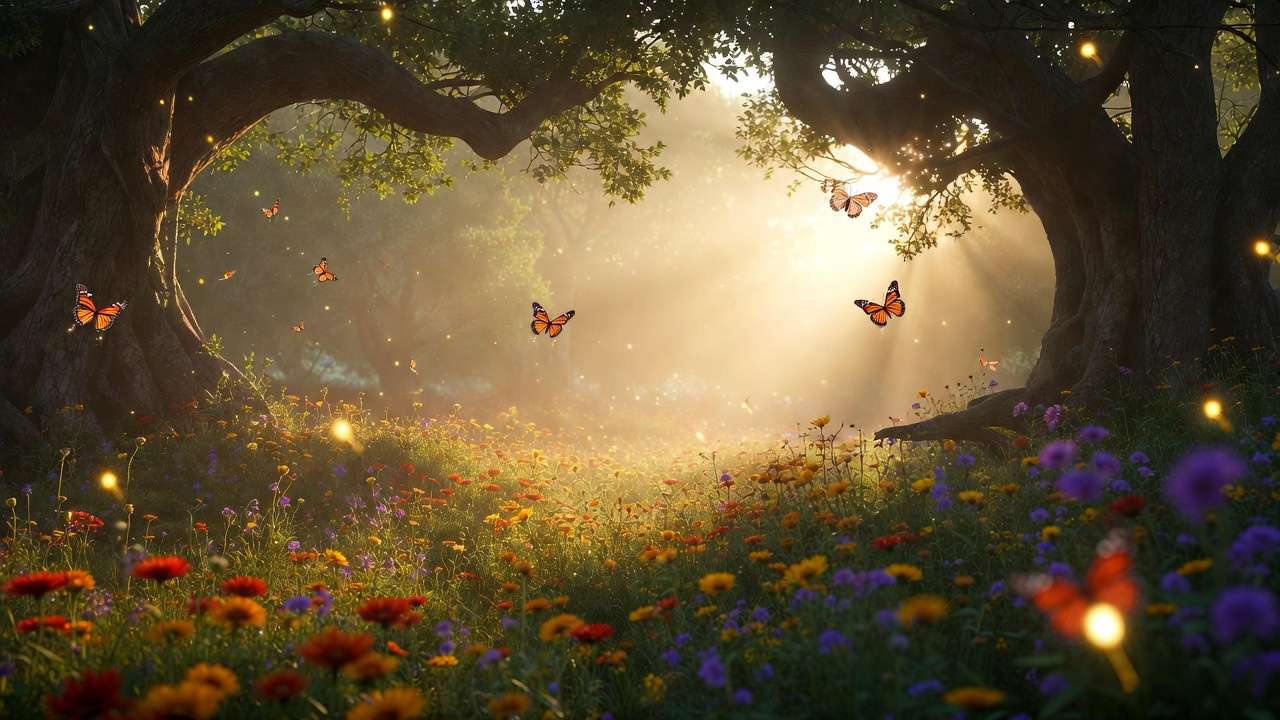 Bright cheerful AI art