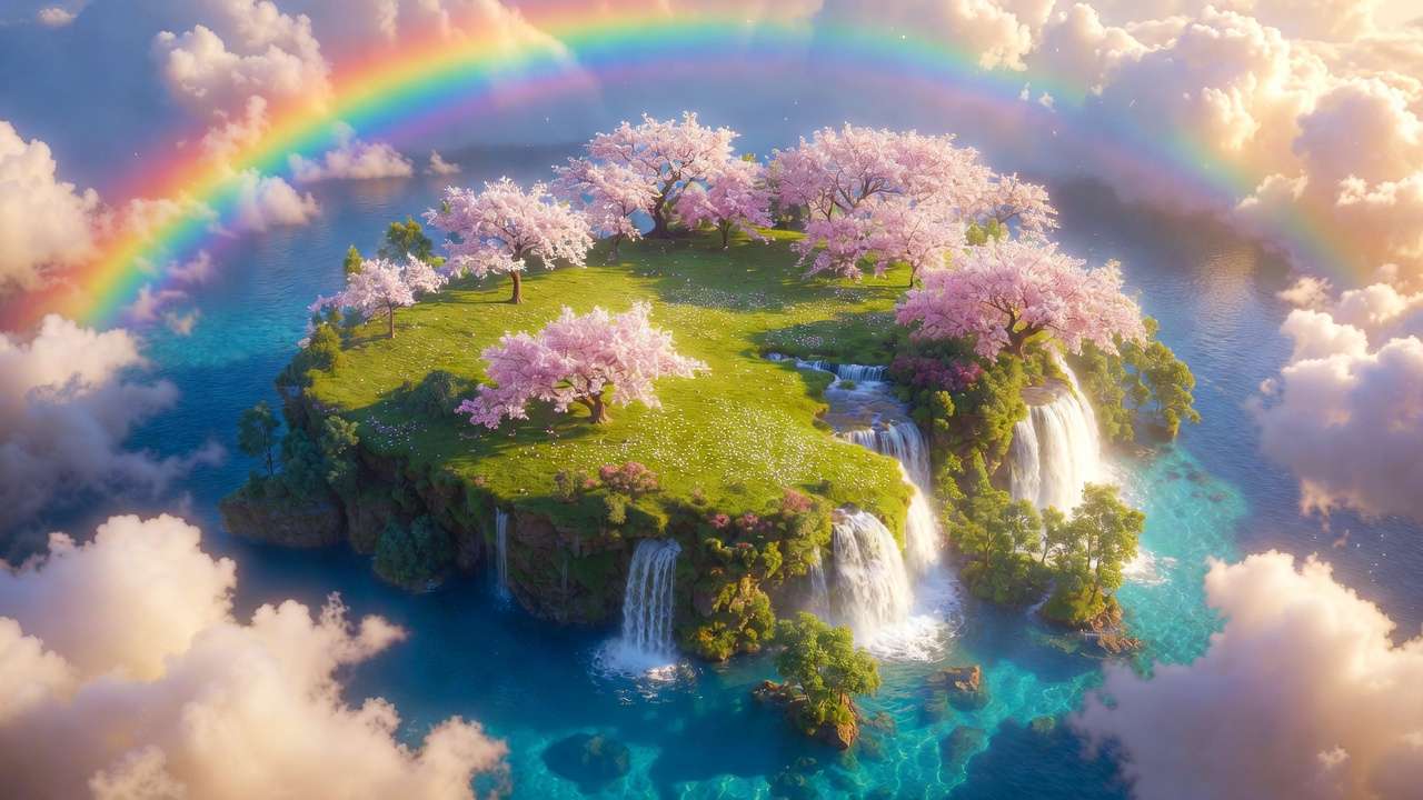 Bright cheerful AI art