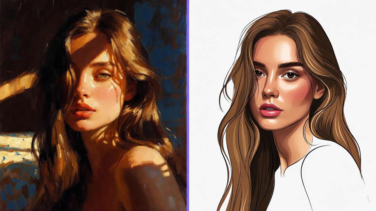 Bright cheerful AI art