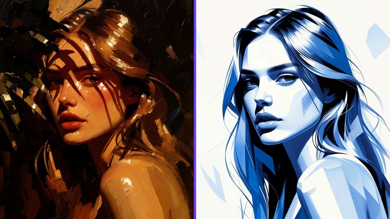 Bright cheerful AI art