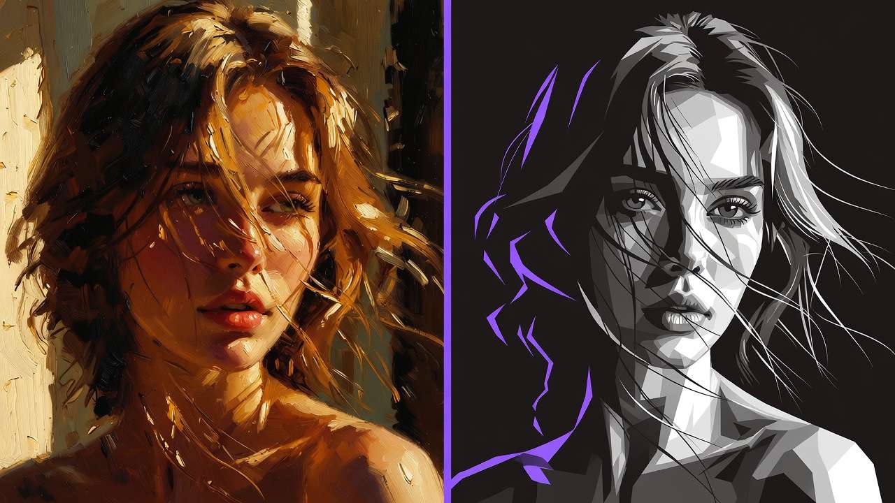 Bright cheerful AI art