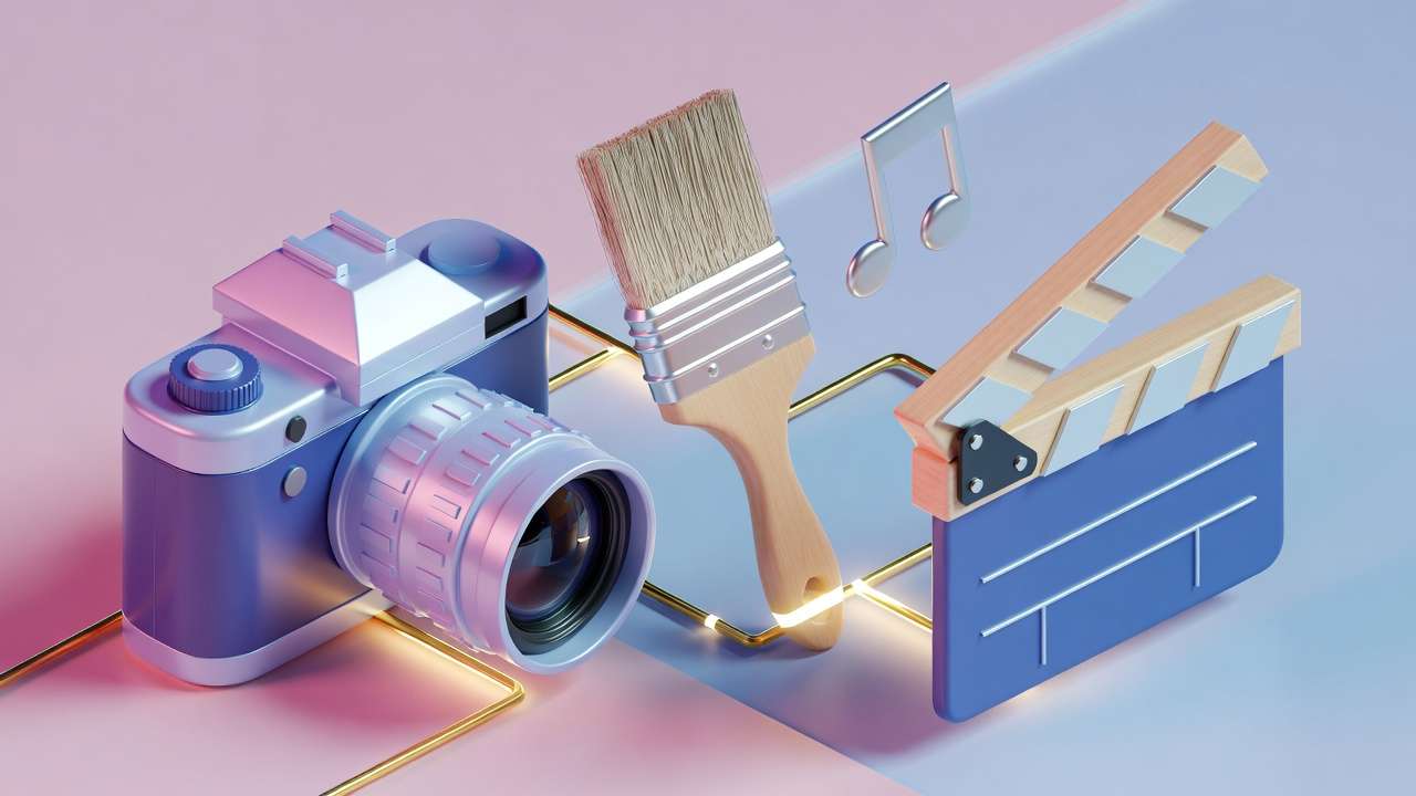 Bright cheerful AI art