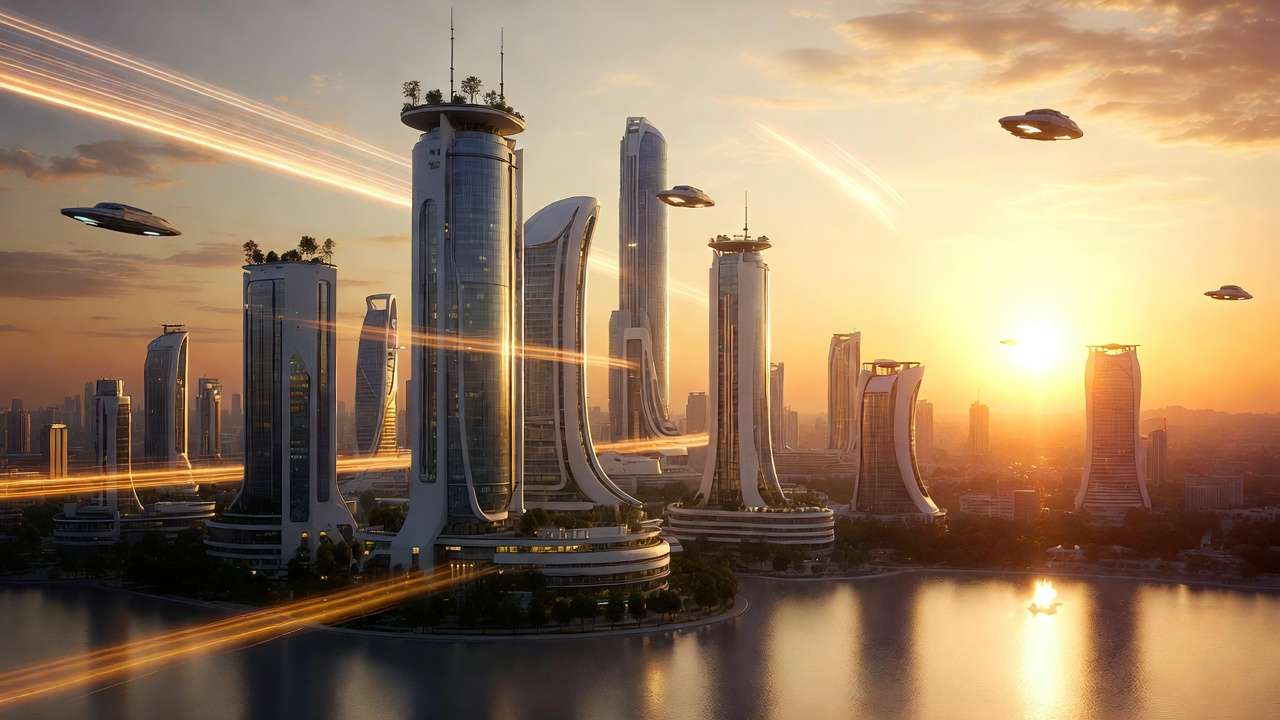 Bright cheerful AI art