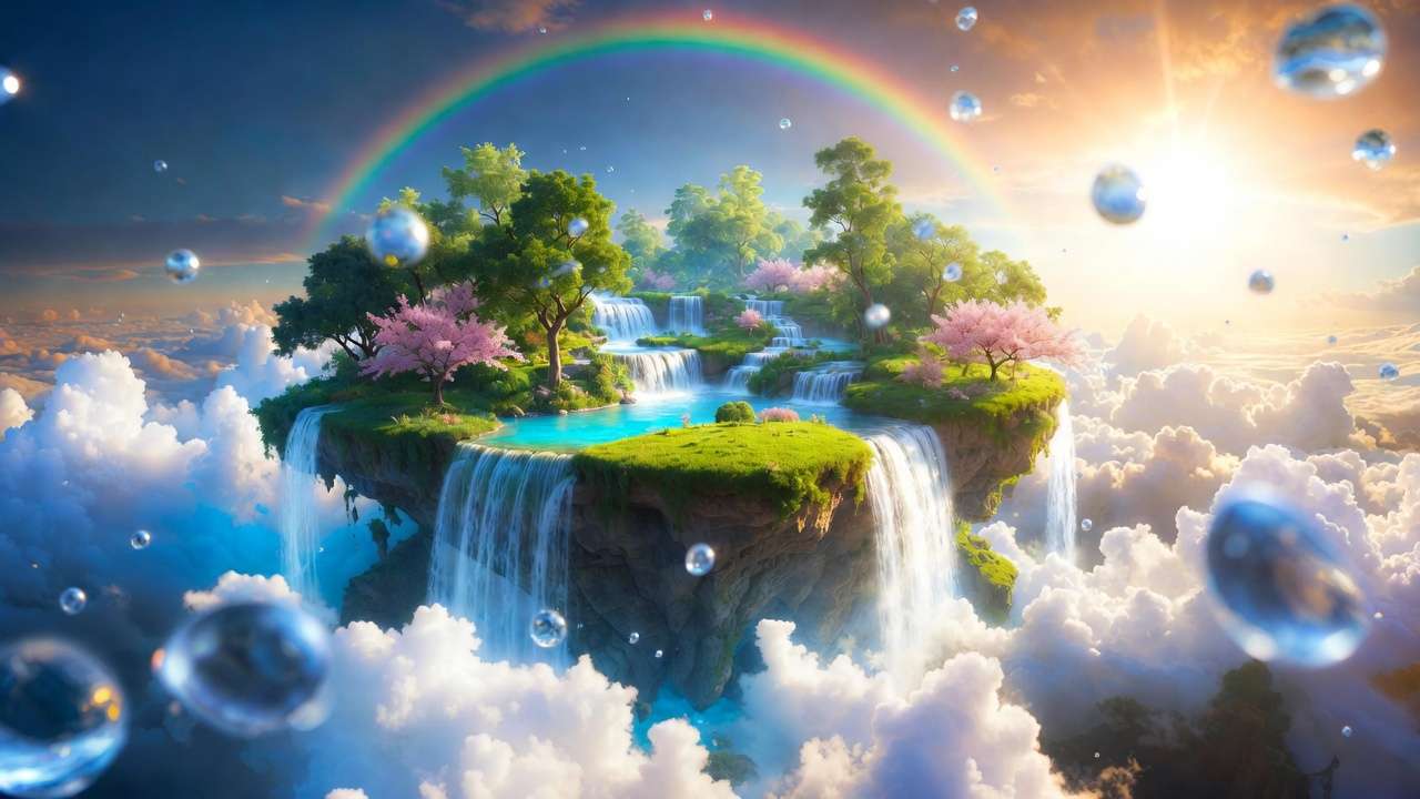 Bright cheerful AI art