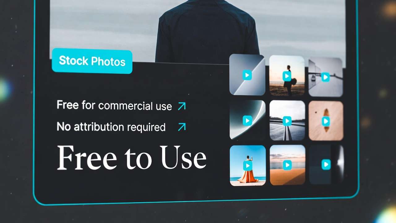 Stock photos UI, Free to Use banner