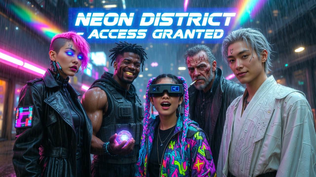 Nano Banana 2 text rendering example - neon sign text in AI-generated image